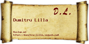 Dumitru Lilla névjegykártya